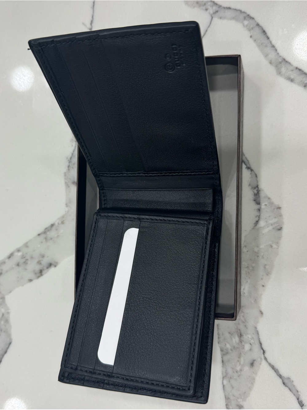 Gucci Black Embossed GG Leather Wallet - Picture 4 of 12